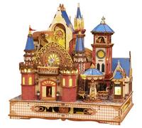 Château d'Annecy 3D en bois pour adultes à construire, kit de modèle de maison miniature, cadeau créatif pour les amateurs de bricolage, les amateurs d'art, décoration de bureau