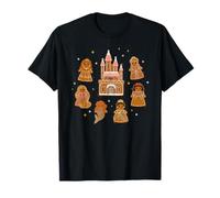 Château de biscuits en pain d'épice Disney Princess Holiday T-Shirt