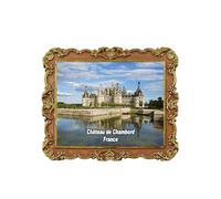 Château de Chambord France Aimant de Réfrigérateur 3D Souvenir Voyage Décoration Réfrigérateur Autocollant Magnétique
