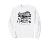 Château de Chenonceau Val de Loire France Imprimé Noir Sweatshirt