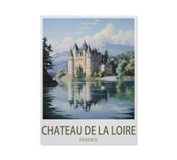 Château De La Loire France，Puzzle 1000 Pièces Adultes,Jigsaw Puzzle DIY Jouets Enfants Cadeaux Accueil Décors Jouets Jeux Amusants Grand Cadeau Éducatif pour Enfants Impossible Puzzle（38x26cm）-AN93