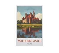Château de Malbork, Pologne，Jigsaw Puzzles Puzzle, 1000 Pièces en Papier Adultes Puzzles, Enfants Cerveau IQ Développement Cadeau（50x70cm）-FX96