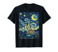 Château de Neuschwanstein Nuit étoilée Histoire de l'art Cadeau T-Shirt