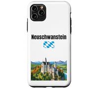 Château de Neuschwanstein souvenir voyage Allemagne drapeau bavarois Coque pour iPhone 11 Pro Max