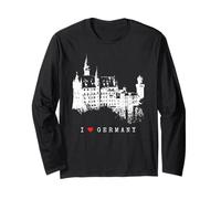 Château de Neuschwanstein Vintage Bavière I Love Germany Manche Longue