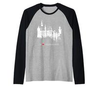 Château de Neuschwanstein Vintage Bavière I Love Germany Manche Raglan