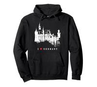 Château de Neuschwanstein Vintage Bavière I Love Germany Sweat à Capuche