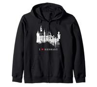 Château de Neuschwanstein Vintage Bavière I Love Germany Sweat à Capuche