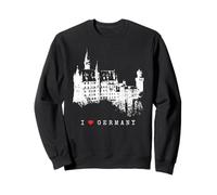 Château de Neuschwanstein Vintage Bavière I Love Germany Sweatshirt