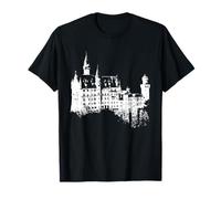 Château de Neuschwanstein Vintage Bavière I Love Germany T-Shirt