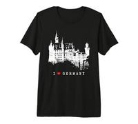 Château de Neuschwanstein Vintage Bavière I Love Germany T-Shirt Haut de Gamme