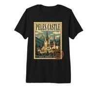 Château de Peles Sinaia Roumanie Palais des Carpates T-Shirt Haut de Gamme