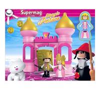 Château de princesse - SUPERMAG - Jeu magnétique - 29 pièces - Pour filles de 3 ans et plus