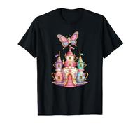Château de thé enchanté, Papillon, fée, Pays des Merveilles T-Shirt