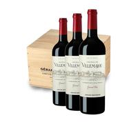 Château de Villemajou Grand Vin Rouge 75cl 2022 Caisse Bois 6 Bouteilles