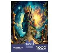 Château d'échecs Puzzle De 1000 Pièces pour Adultes Et Enfants Dès 14 Ans Jeu De Patience Et De Réflexion De Qualité Supérieure - Activité Familiale Parfaite 38x26cm/1000pcs