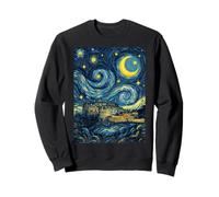 Château d'Édimbourg Écosse Nuit étoilée Art Histoire Cadeau Sweatshirt