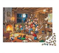 Château d'horreur dans Les Bois Puzzle en Bois Imperméable Puzzles De 1000 Pièces pour Adultes Coloré Jeux De Stimulants