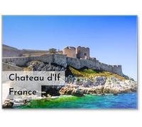 Chateau d'if, célèbre prison sur l'île dans la baie de Marseille. Castle If., Aimant de réfrigérateur