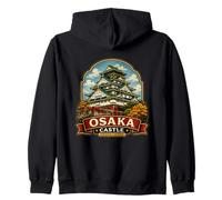 Château d'Osaka Japan Landmark Travel Art Sweat à Capuche