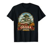 Château d'Osaka Japan Landmark Travel Art T-Shirt