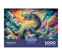 Château Dragon 1000 Pièces Amateurs De PuzzlesLa Mains Praying pour Adultes Jeu D'Intelligence Premium avec Défis Paysagedes QuatreSaisons 52x38cm/1000pcs
