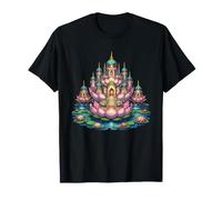 Château du Lotus enchanté nénuphar Royaume T-Shirt
