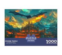 Château du rêve1000 Pièces Puzzles pour Adultes Jeux Éducatifs Dragon du malAmusant Et Difficile pour La Décoration Intérieure Idée De Cadeau Géniale38x26cm/1000pcs