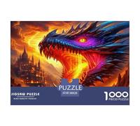 Château du rêvePuzzle De 1000 Pièces pour Adultes Jeux Éducatifs Dragon du malAmusant Et Difficile pour La Décoration Intérieure Idée De Cadeau Géniale38x26cm/1000pcs