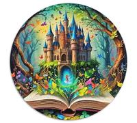 Château du rêvePuzzle en Bois 1000 Pièce pour Adultes Et Enfants Rond Monde de fantaisieCadeau De Jouets À Défi Créatif1000pcs (67.5x67.5cm) Challenge Toys Gift1000pcs (67.5x67.5cm)