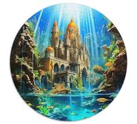 Château du rêvePuzzle en Bois 1000 Pièce pour Adultes Et Enfants Rond Reliques sous-marinesJouet Puzzle À Défi Créatif Stimulant1000pcs (67.5x67.5cm)