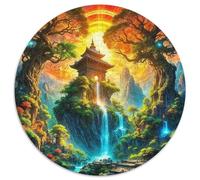 Château du rêvePuzzle en Bois 1000 Pièce pour Adultes Rond fantaisieJouet Puzzle À Défi Créatif1000pcs (67.5x67.5cm)