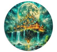 Château du rêvePuzzle en Bois 1000 Pièce pour Adultes Rond Monde de fantaisieCadeau De Jouets À Défi Créatif1000pcs (67.5x67.5cm)