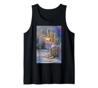 Château enneigé au Pays des Merveilles d'hiver Débardeur