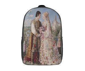 Château et fleurs-Belle histoire d'amourSacs À Dos Pour Enfants École, Grande Capacité Adolescents Sac À Garçons Filles Voyage 17inch