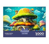 Château Fantastique néons Puzzle 1000 Pièces, Puzzle Un Jeu Intellectuellement Stimulant Cadeaux pour Adolescents Et Enfants 52x38cm/1000pcs