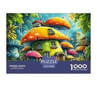 Château Fantastique néons Puzzle 1000 Pièces, Puzzle Un Jeu Intellectuellement Stimulant Cadeaux pour Adolescents Et Enfants 52x38cm/1000pcs