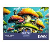 Château Fantastique néons Puzzle 1000 Pièces, Puzzle Un Jeu Intellectuellement Stimulant Cadeaux pour Adolescents Et Enfants 52x38cm/1000pcs