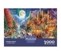 Château Fantasy Scene Puzzle 1000 Pièces Educa Jouet Cadeau Unique De l'art De La Décoration intéressant Jeu Éducatif Challenge Toy Adultes Et Enfants À Partir De 14 Ans 38x26cm/1000pcs