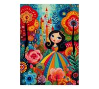 Château Fleur Fille Puzzle, 1000 Pièces Jeu D'intérieur Adulte