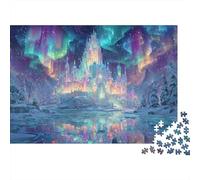 Château Glace Fantasy Casse-tête 1000 Pièces avec Découpe De Précision,Jeu De Puzzle Premium Puzzle De Développement Cognitif pour Une Activité Intergénérationnelle,Passion Nature 70x50cm/1000
