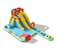 Château Gonflable 7 en 1 avec Double Toboggan Aquatique