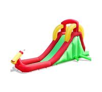 Château Gonflable avec Toboggan Mur d’Escalade et Canon à Eau pour Enfant 3-10 Ans - DREAMADE