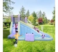 Château gonflable FCH Parc aquatique gonflable avec soufflerie, 400x300x230 cm,Château gonflable avec toboggan & bassin d'eau