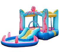 Château Gonflable for Parc Aquatique avec Petit Trampoline 380 x 200 x 180 cm en PVC à Usage Domestique