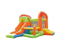 Château Gonflable Gonflable en PVC, Parc Aquatique, Toboggan, lit de Saut, Aire de Jeux, 385 x 255 x 230 cm