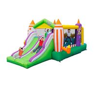 château Gonflable, Grande Maison de Rebond d'air avec Double glissière, Terrain Jeu Multifonction Sport château Gonflable