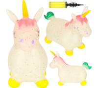 Château gonflable pour bébé avec pompe et licorne en caoutchouc