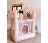 Chateau Gonflable Pvc Avec Gonfleur Rose TU