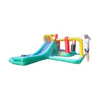 château gonflable, Trampoline spatial gonflable et toboggan for jardin familial, 485 x 380 190 cm